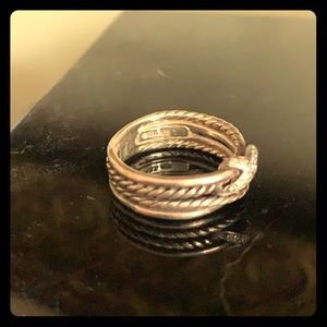Pave David Yurman X collection ring
